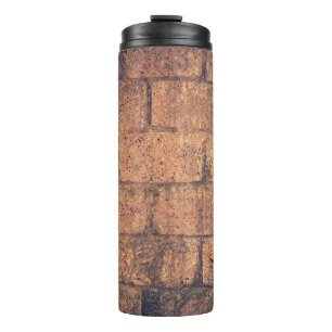Garrafa Térmica Pedras de parede de tijolos de arquitetura