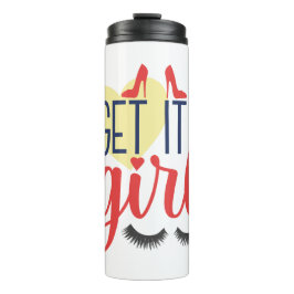 Garrafa Térmica Pegue, garota! empoderamento feminino