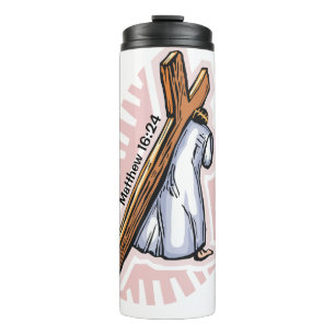 Garrafa Térmica Pegue sua cruz Jesus