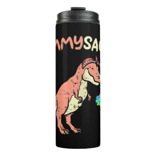 Garrafa Térmica Peguem essa fofinha camiseta Mommysaurus Quebra-ca