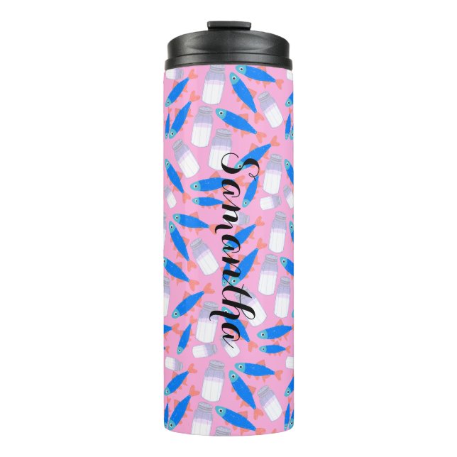 Garrafa Térmica Peixe E Sal (Frente)