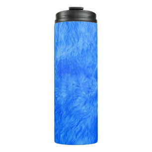 Garrafa Térmica Pele Azul, Francês Tumbler Térmico