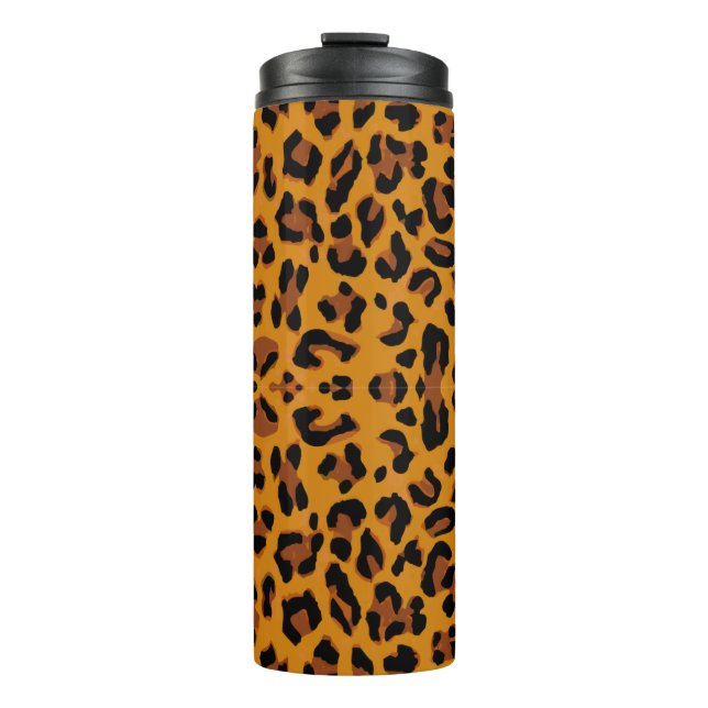 Garrafa Térmica Pele-leopardo de padrão (Frente)