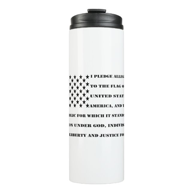 Garrafa Térmica Penhor De Lealdade #USAPatriotGraphics (Frente)