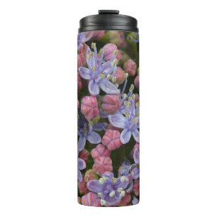 Garrafa Térmica Pequenas flores de Hydrangea Padrão Tumbler Térmic