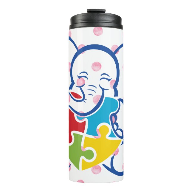 Garrafa Térmica Pequeno Elefante, Grande Coração (Frente)