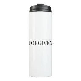 Garrafa Térmica Perdoado | Citação Jesus | Cristão | fé, Deus