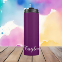 Perfeição de ameixa - Nome personalizável Tumbler 
