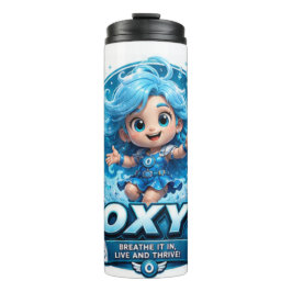 Garrafa Térmica Personagem Oxigênio ATOMIVRA – Herói Que Dá Vida Q