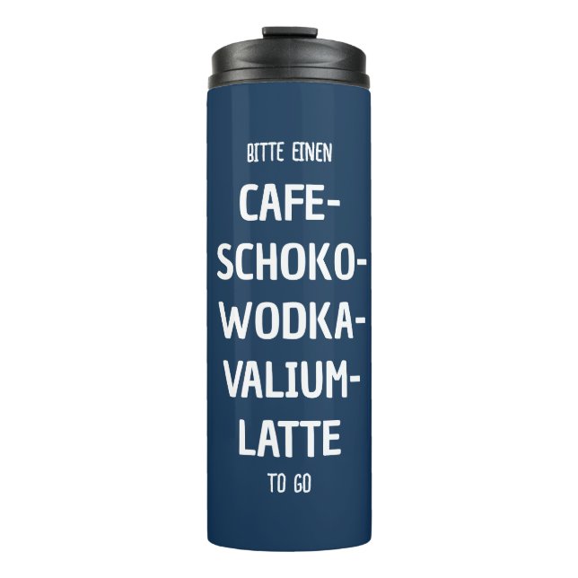 Garrafa Térmica Personalisierbarer Café-Schoko-Wodka-Latte (Frente)