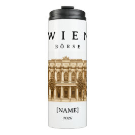 Garrafa Térmica Personalisierte Wien Börse | Name & Jahr