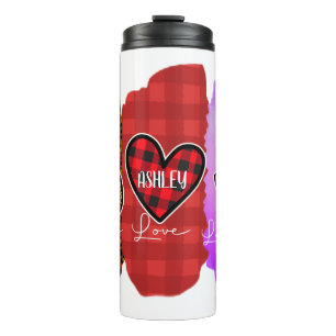 Garrafa Térmica Personalizado Paz Amor Labrador Retriever com Mens