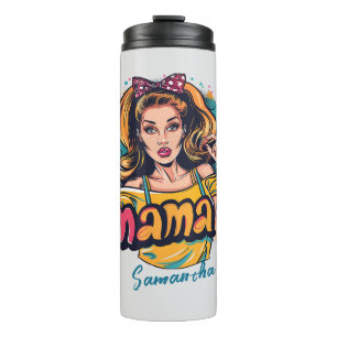 Garrafa Térmica Personalizado Retro Mama Pop Art (10)