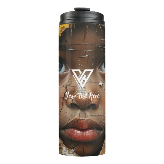 Garrafa Térmica Personalizado: Tumbler de Arte Retrato (Frente)