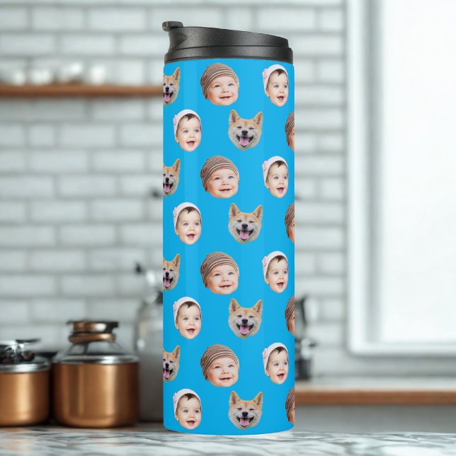 Garrafa Térmica Personalizar Face De Bebê, Família Personalizada 3 (Criador carregado)