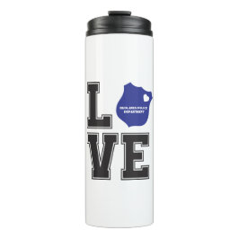 Garrafa Térmica Personalizar o apoio da Polícia de Crachá do Coraç