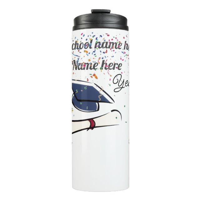 Garrafa Térmica Personalize Graduation Balloon (Frente)