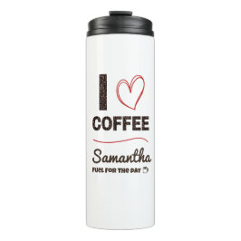 Garrafa Térmica Personalize Name Coffee Lover Gift for Her