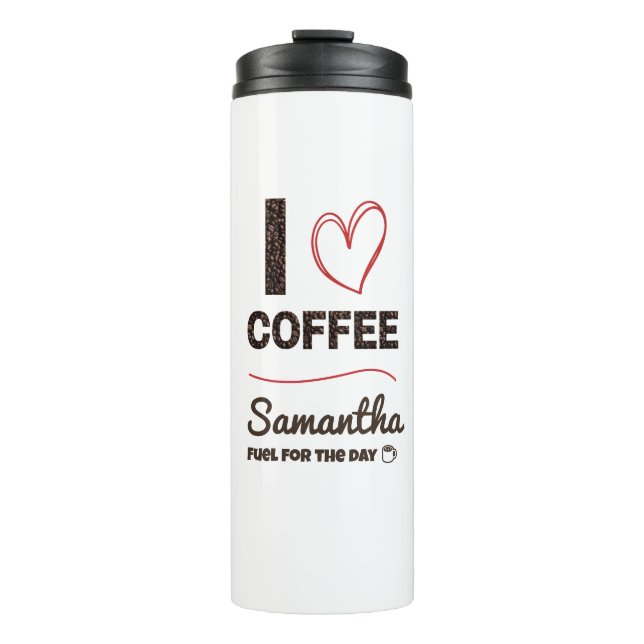 Garrafa Térmica Personalize Name Coffee Lover Gift for Her (Frente)