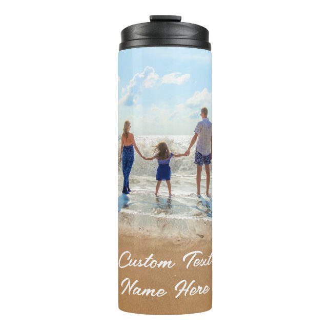 Garrafa Térmica Personalize o seu Tumbler térmico fotográfico com  (Frente)