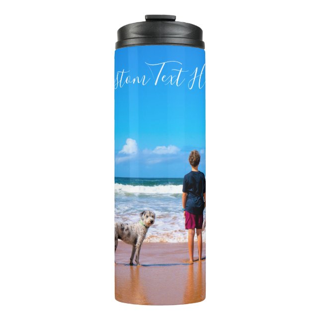 Garrafa Térmica Personalize o seu Tumbler térmico fotográfico com  (Frente)