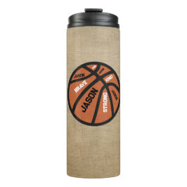 Garrafa Térmica Personalized Basketball Thermal Tumbler