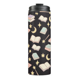 Garrafa Térmica Personalized Bookish Girly Dark Magic Cute Name