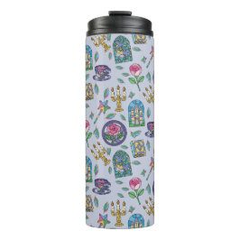 Garrafa Térmica Personalized Bookish Girly Purple Cute Beauty Name