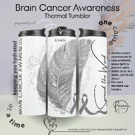 Garrafa Térmica Personalized Brain Cancer Awareness