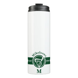 Garrafa Térmica Personalized Classic Green Golf Monogram Crest