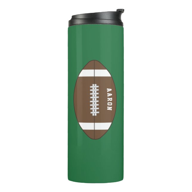 Garrafa Térmica Personalized Football Coffee Mug Travel Tumbler  (Giro à esquerda)