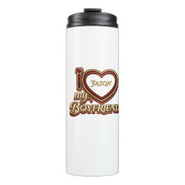 Garrafa Térmica Personalized I Love My Boyfriend Custom Name