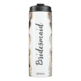Garrafa Térmica Personalized Name Marble Bridesmaid