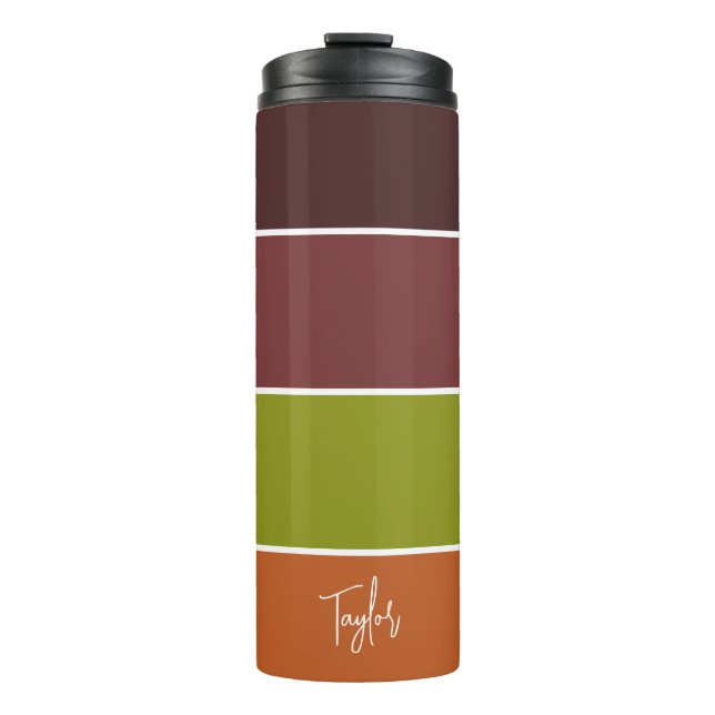 Garrafa Térmica Personalized Name Modern Simple And Trendy (Frente)