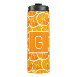 Garrafa Térmica Personalized Orange Citrus Monogram