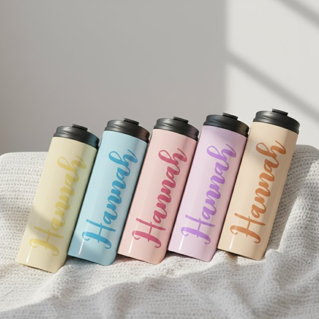 Garrafa Térmica Personalized Purple Tumbler Gift for Bridesmaids (Wedding Party Tumbler Gift for Bridesmaids, Family Birthday Tumbler Gift for Her, Mom or Grandma)