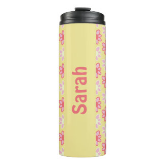 Garrafa Térmica Personalized retro flower Thermal Tumbler
