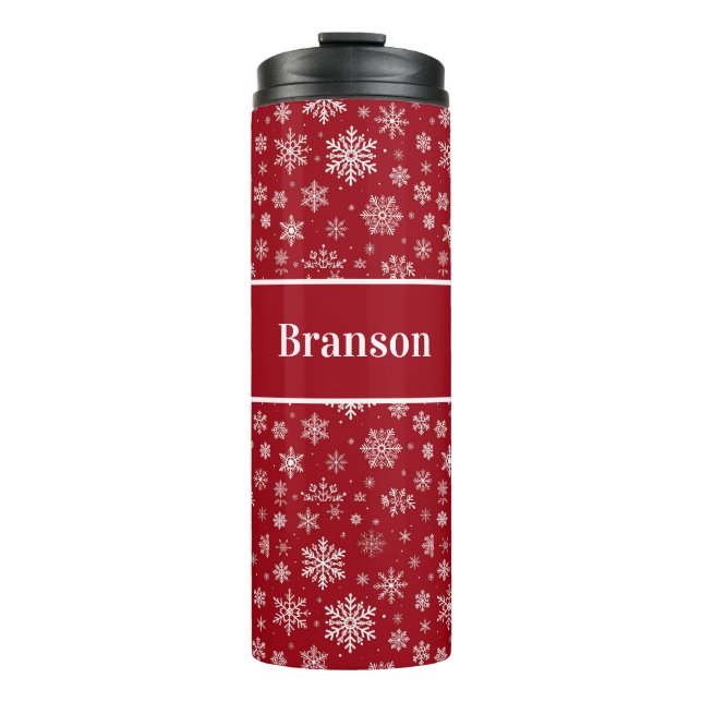 Garrafa Térmica Personalized Snowflake Thermal Tumbler (Frente)