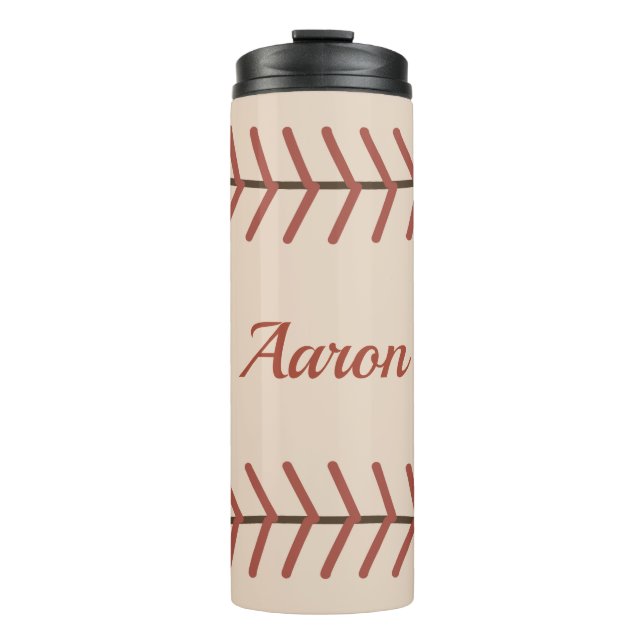 Garrafa Térmica Personalized Vintage Baseball Thermal Tumbler Gift (Frente)