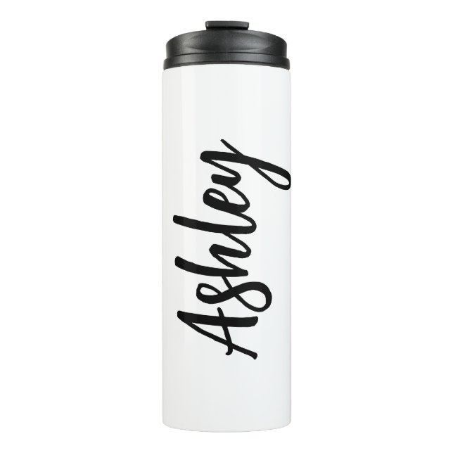 Garrafa Térmica Personalized Water Bottle with Straw – Custom Name (Frente)