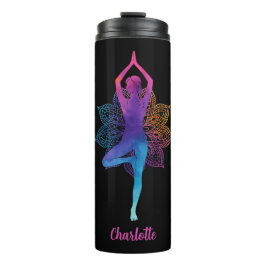 Garrafa Térmica Personalized Yoga Thermal Tumbler – Add Your Name