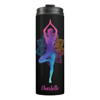 Garrafa Térmica Personalized Yoga Thermal Tumbler – Add Your Name