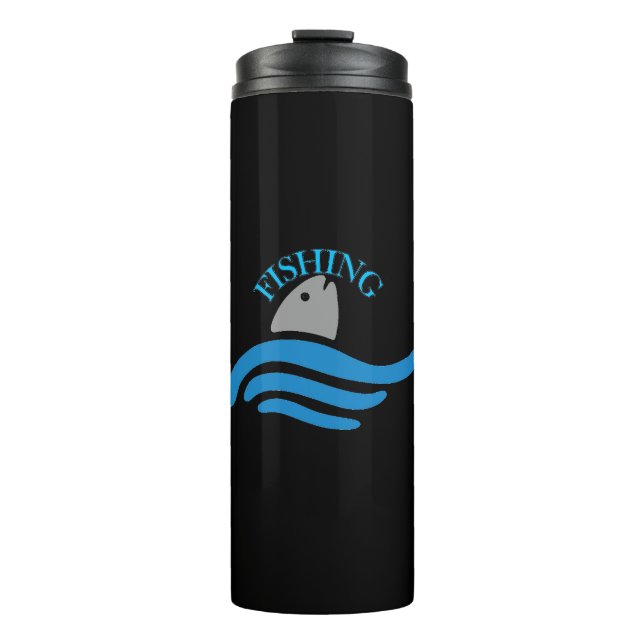 Garrafa Térmica Pescando o Tumbler térmico (Frente)
