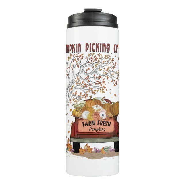 Garrafa Térmica Pessoal de Abóbora (Frente)