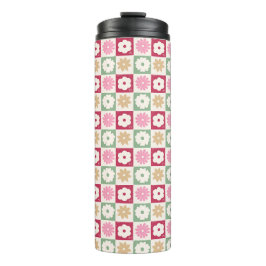 Garrafa Térmica Pétalas em Silêncio 04. Estampa Floral.