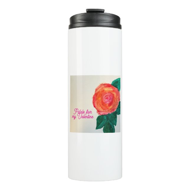 Garrafa Térmica Petals For My Valentine (Frente)