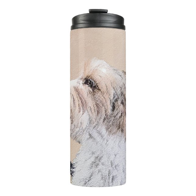 Garrafa Térmica Petit Basset Griffon Vendéen Painting - Arte Canin (Frente)