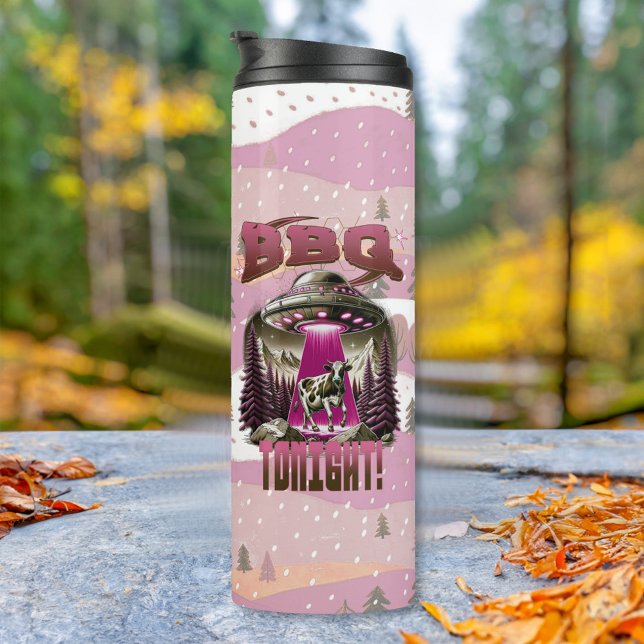 Garrafa Térmica Piada de rapto de CHURRASCO alienígena (Criador carregado)