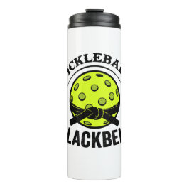 Garrafa Térmica Pickleball Blackbelt - Mestre de Pickleball Engraç