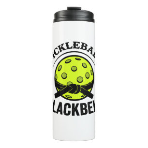 Garrafa Térmica Pickleball Blackbelt - Mestre de Pickleball Engraç